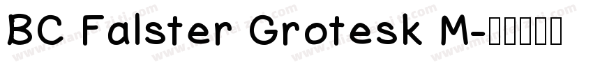 BC Falster Grotesk M字体转换